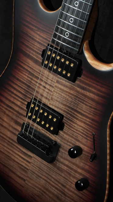 Preowned 2024 Ernie Ball Music Man Rabea Massaad Signature Sabre in Vileblood Burst Preowned 2024 Ernie Ball Music Man Rabea Massaad Signature Sabre in Vileblood Burst