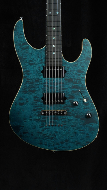 Suhr Custom Modern in Transparent Teal with Black Limba Body Suhr Custom Modern in Transparent Teal with Black Limba Body