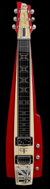 Duesenberg Alliance Paul Franklin Lapsteel - Red & Vintage White