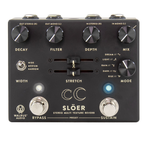 Open Box Demo Walrus Audio Slöer Stereo Ambient Reverb in Black Open Box Demo Walrus Audio Slöer Stereo Ambient Reverb in Black