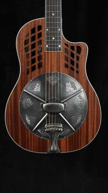 National Reso-Phonic ResoRocket Wood Body Singlecone Roundneck Resonator with Cutaway National Reso-Phonic ResoRocket Wood Body Singlecone Roundneck Resonator with Cutaway