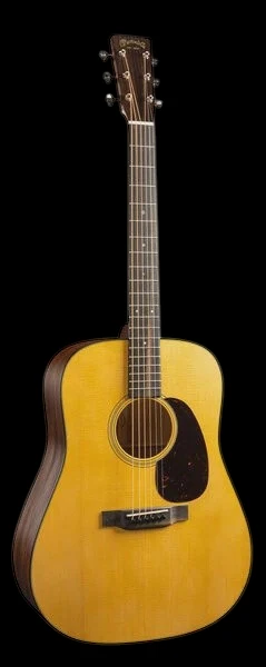 Martin D-18 Standard Satin Mahogany Dreadnought Acoustic Guitar - Natural Satin - Whole