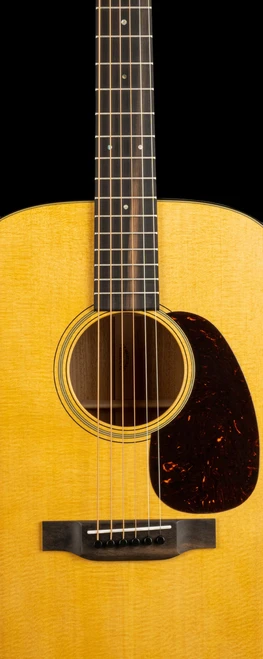 Martin D-18 Standard Satin Mahogany Dreadnought Acoustic Guitar - Natural Satin - Soundhole Detail