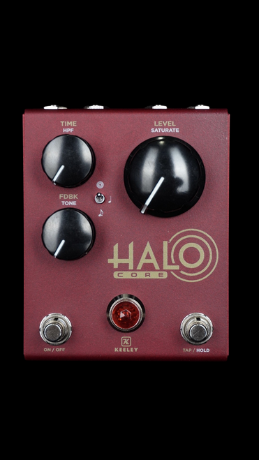 Keeley Custom Shop Halo Core Andy Timmons Signature Delay Pedal in Sanctuary Matte Crimson