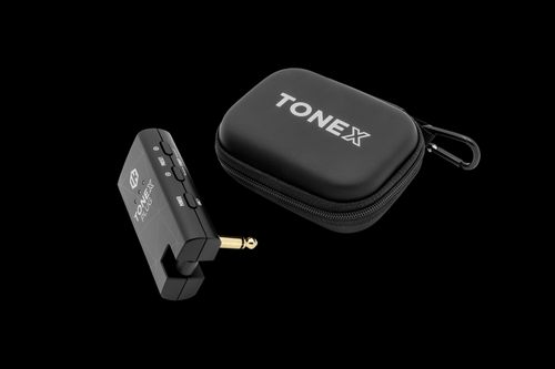 IK Multimedia TONEX Plug Bundle, the ultimate portable guitar and bass headphone amp with carrying pouch