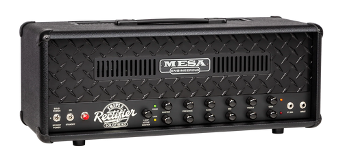 Mesa Boogie 90s Triple Rectifier Head in Black with Black Diamondplate Grille