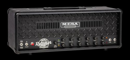Mesa Boogie 90s Triple Rectifier Head in Black with Black Diamondplate Grille