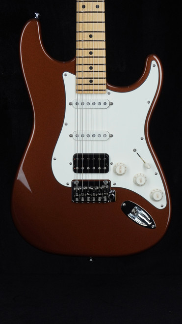 Suhr Classic S Plus in Root Beer Metallic with HSS Pickup Configuration and Maple Fretboard