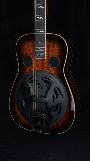 Beard Jerry Douglas Signature Squareneck Resonator with Fishman Electronics, Hipshot Doubleshot Bridge, and Black Hardware