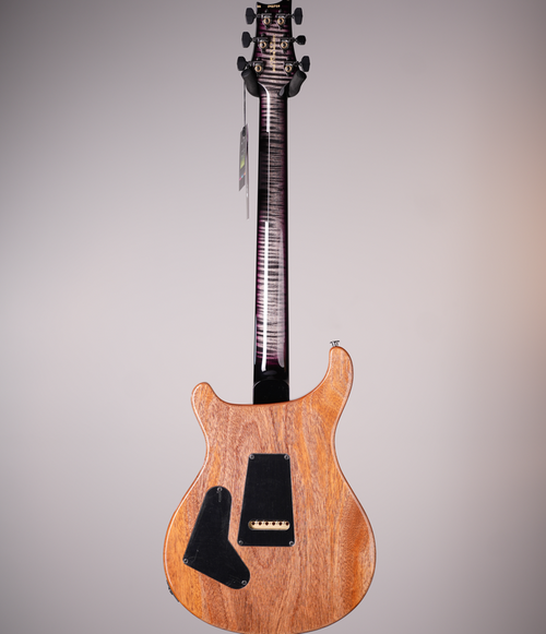 PRS Wood Library Custom 24 in Charcoal Purple Wraparound Smokeburst with Stained Maple Neck