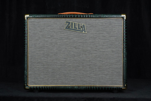 Preowned Zilla 1x12 Compact Closed Back Cabinet in Green Croc with Celestion G12M-75 Creamback