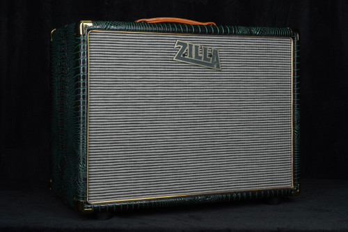 Preowned Zilla 1x12 Compact Closed Back Cabinet in Green Croc with Celestion G12M-75 Creamback