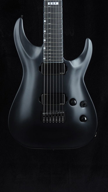 ESP E-II Horizon 7 | Matte Black | Neck Thru | Hipshot Hardtail
