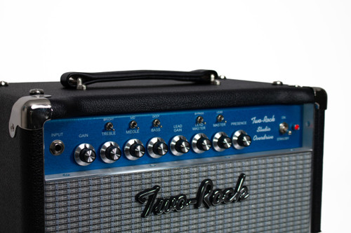 Two-Rock Studio Overdrive Head in Black Bronco with Blue Chassis and Blue Smoke Grille