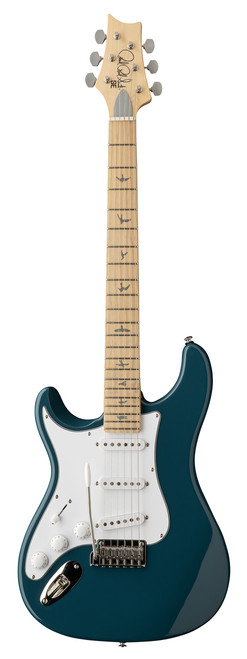 PRS SE Left-Handed Silver Sky with Maple Fretboard in Nylon Blue