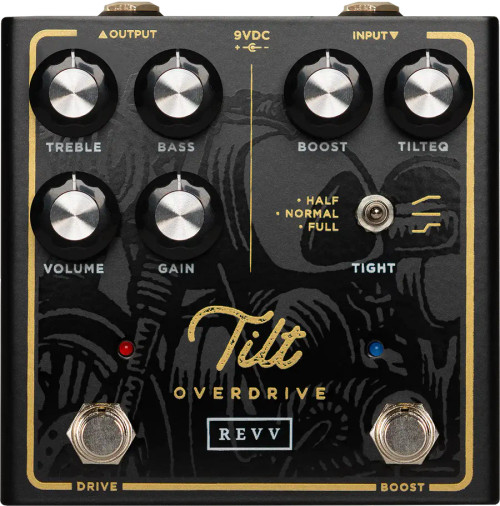 the GtrWrks bV Overdrive エフェクター Revv Shawn Tubbs Tilt Overdrive Pedal - Dual Engine Boost & Drive