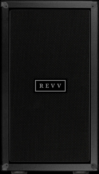 Revv Amplification 2x12 Vertical Slant Cabinet (Black/RV90)
