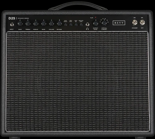Revv Amplification Dynamis D25 1x12 Combo in Black - Front