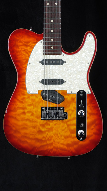 Preowned Tom Anderson Short Hollow Drop T Classic in Transparent Autumn Red Rise