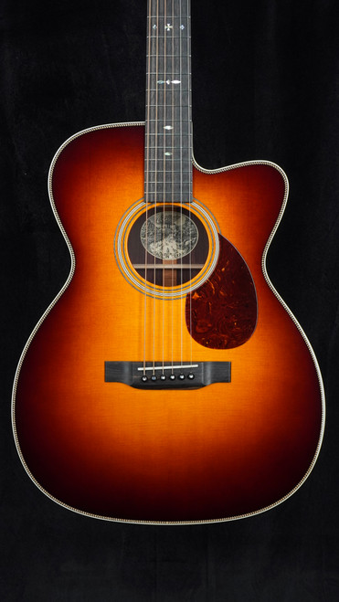 Collings OM2H with Cutaway, Sunburst Top, and Vine Peghead Inlay
