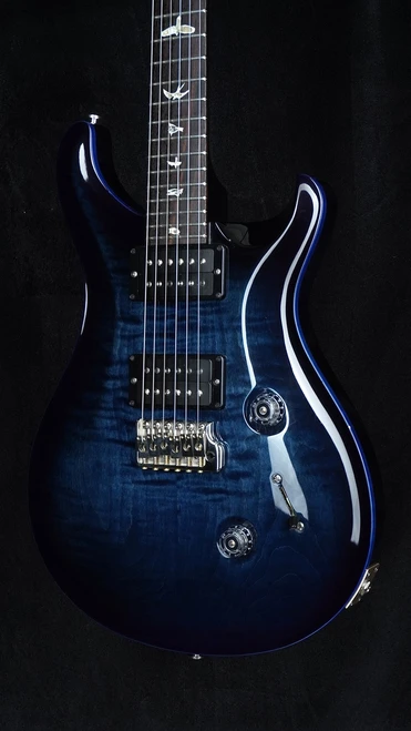 Preowned 2017 PRS Custom 24 - Dark Blue Smokeburst w/ Stained Binding