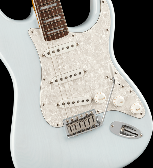 Fender Kenny Wayne Shepherd Signature Stratocaster® inTransparent Faded Sonic Blue - Angle