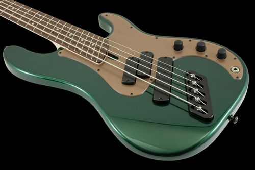 Dingwall SP-1 5-String Bass - Candy Green - Angle