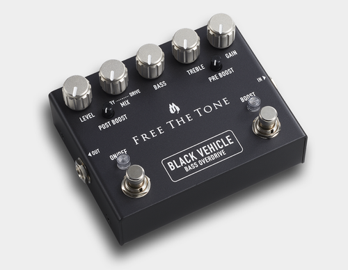 Free the Tone Black Vehicle BV-1V Bass Overdrive Pedal - Angle