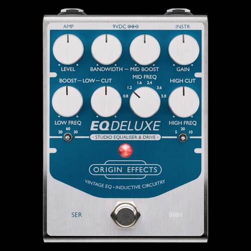 Origin Effects EQ Deluxe Studio Equaliser & Drive Pedal Front
