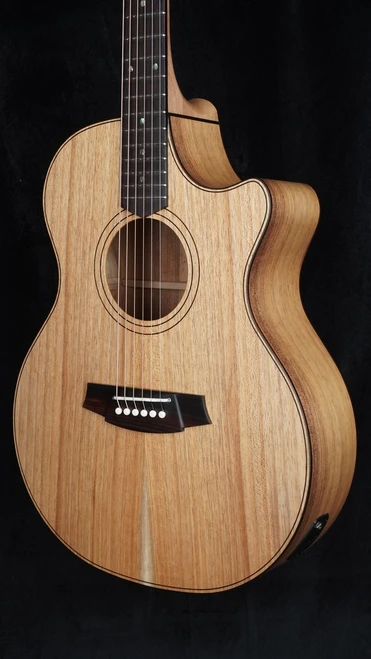 Cole Clark Angel 2EC - All Blackwood w/ Rosewood Fretboard Quarter Close