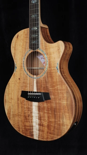 Cole Clark TL3EC Thinline Acoustic-Electric - All Blackwood Quarter Close