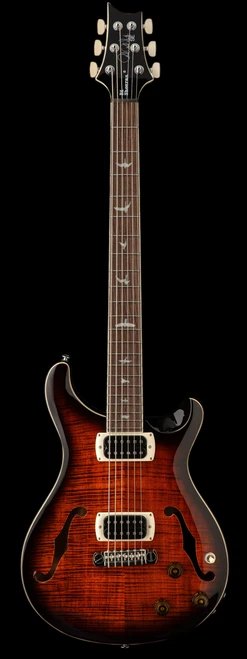 PRS SE Ed Sheeran Hollowbody I Piezo Baritone - Orange Tiger Smokeburst - Front Whole
