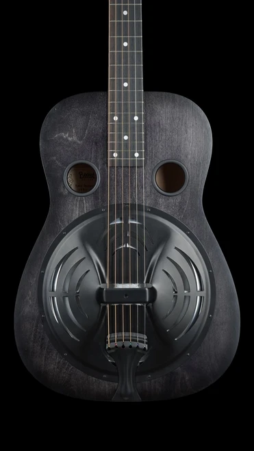 Preowned 2022 Beard Radio Standard E Squareneck - Satin Black Ice w/ Fishman Electronics