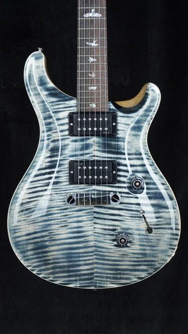PRS Wood Library Custom 24 Stoptail Limited Edition - Faded Whale Blue - Front Close