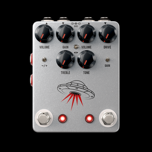 JHS Pedals The Wanderer Overdrive - Morning Glory v4 + NOTAKLÖN 2-in-1 - Top View