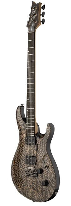 PRS Tekton T (natural neck) in Black Tourmaline - Front Whole Angle