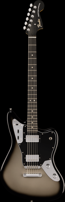 Fender  Limited Edition Player Fusion Jaguar® Baritone with Ebony Fingerboard in Silverburst - Front Whole