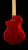 Duesenberg Julietta Solid Body - Catalina Red - Back Close
