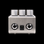 Origin Effects Cali76 Stacked Compressor - Brushed Aluminum - Back