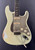 Preowned Fender John Cruz Masterbuilt Stratocaster Heavy Relic in Olympic White over Sonic Blue