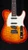 Preowned Tom Anderson Short Hollow Drop T Classic in Transparent Autumn Red Rise - Front Close