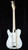 James Tyler Custom Tylerbastar Dann Huff HD-X Spec Hardtail - White Shmear Back Whole