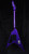 ESP USA V-II FR Custom Purple Sparkle - Serial #US26519 - Back Whole