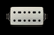 Bare Knuckle Pickups Aftermath 6 String Set - Brushed Nickel/Black Bolts/Narrow Spacing