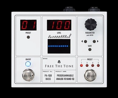 ベース Free The Tone PA-1QB BASS EQ Free The Tone PA-1QB Programmable Analog 10 Band EQ Pedal for Bass