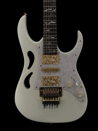 Ibanez Steve Vai PIA3761 Stallion White Prestige | Guitar Sanctuary