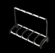 K&M 17515 Guardian 5 Guitar Stand - Translucent (Nitro-Safe)