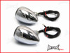 Chrome Alloy Classic LED Turn Signals / Indicators - Smoked Lense