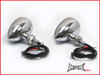 Chrome Alloy Classic LED Turn Signals / Indicators - Smoked Lense