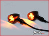 Black Alloy Classic LED Turn Signals / Indicators